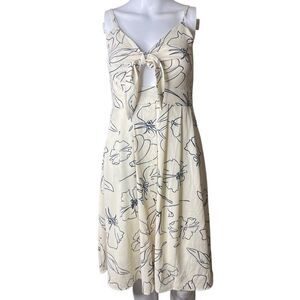 Fancyinn Floral Cream Midi Dress Size Small